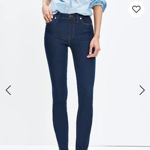 Madewell 9” High-Rise Skinny Jeans in Davis Wash